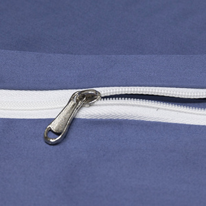 Ensemble de housse de <span class=keywords><strong>couette</strong></span> 4 pièces 100% coton avec fermeture à glissière, comprend une housse de <span class=keywords><strong>couette</strong></span>, un drap-housse et 2 taies d'oreiller pour toutes les saisons. - Product Image 5