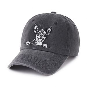 Gorra Retro Lavada Estilo Papá - Gorra de Béisbol Vintage con Bordado de Cachorro, Color Sólido, Visera Curva Ajustable para Hombres y Mujeres, Venta al por Mayor - Product Image 2