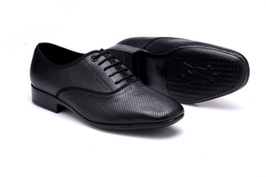 Zapatos de jazz de piel de vaca para hombre, calzado moderno de salsa de acero alto, zapatos de baile latino de 4,5 cm, zapatos de baile de comunicación - Product Image 3