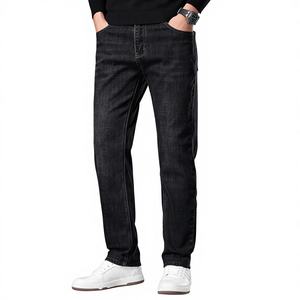<span class=keywords><strong>Jeans</strong></span> da <span class=keywords><strong>Uomo</strong></span> di Alta Qualità con Patch Intrecciata Elasticizzata, Logo Personalizzato, Stile Y2K, Patchwork, Moda Urbana Scura - Product Image 3