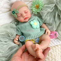 Poupée Reborn en Silicone de 30 cm, Corps Pulpeux, Cheveux Transplantés, Poupée Compagnon pour Enfants