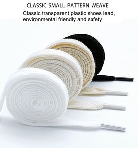 Lacets plats élastiques enduits 100 % polyester, double creux, épaissis 8 <span class=keywords><strong>mm</strong></span>, noirs et blancs, pour chaussures de sport – Vente en gros pour fabricants - Product Image 2