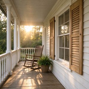 Volets de plantation en tilleul massif prêts à l'emploi, style maison, avec barre de réglage cachée Clearview - Product Image 2