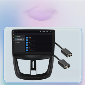 Machine tout-en-un Android 9 pouces HD Quad-Core avec alimentation DC12V pour PG207 06-15 - Product Image 1