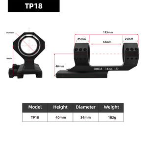 Giá đỡ kính ngắm chiến thuật 30mm/34mm TP18 bằng hợp kim nhôm - Phụ kiện săn bắn cần thiết - Product Image 4