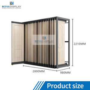 Exhibidor de Pie con Marco Metálico Personalizado, con Ranura Extraíble para Uso en Ventanas, Diseño Convencional con Asa - Product Image 6