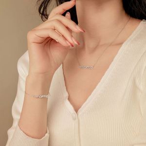 Dylam 2024 Mother's Day Best Gifts Mom Mommy Fine Jewelry <b>Bangles</b> & Bracelets 5A Zirconia Diamond Pendant Tennis Bracelet - Product Image 5