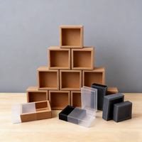 Boîte cadeau coulissante pliable en carton kraft brun écologique, emballage de luxe pour chaussettes, haute qualité, personnalisable, biodégradable