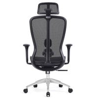 Chaise de bureau ergonomique pivotante en maille avec support lombaire réglable, idéale pour les salles de conférence modernes et les jeux sur ordinateur, en aluminium