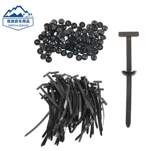 Attaches de câbles en nylon autobloquantes, lot de 100 pièces, pour câbles électriques, clips de fixation pour voiture - Product Image 1