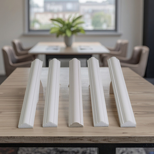 Kit de Moulures Murales Pré-découpées à Coller, Panneaux de Soubassement Prêts à Poser pour la Décoration Intérieure - Product Image 1