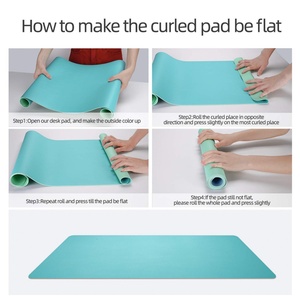 Tapis de bureau imperméable personnalisable, tapis de protection pour ordinateur portable en cuir PU, grand tapis de souris en PU pour clavier et souris - Product Image 3