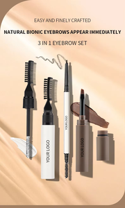 Kit Potenciador de Cejas Vegano 3 en 1 de Etiqueta Privada Personalizada, Lápiz de Cejas Resistente al Agua y Gel para Laminación - Product Image 4
