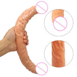 Dildo Dua Dong, Mainan Seks Dewasa Dildo Realistis Tanpa Tali, Alat Seks Ganda, Anal, Dildo <span class=keywords><strong>Penis</strong></span> Panjang dengan Pembuluh Darah, Mainan Seks Dewasa - Product Image 6
