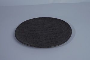 Japandi <b>Large</b> Soup Bowl White Black Salad Deep Frosted Stone Grain Noodle Bowl <b>Plate</b> Agung Keramik D-1561 - Product Image 4