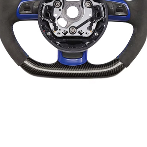Volant de voiture en fibre de carbone pour Audi R8 SQ5 Q3 RS3 RS4 RS5 RS6 TT TTS TT <span class=keywords><strong>MK2</strong></span> S3 <span class=keywords><strong>S4</strong></span> S5 S6 A3 8P - Product Image 4
