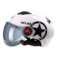 BYB/X-222 rentable moto casque mode personnalité demi-casque léger casque de vélo