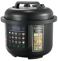 Cuisinière à pression électrique 5L/6L, contrôle numérique, cuve intérieure en acier inoxydable, revêtement antiadhésif, LED, haute température, haute pression