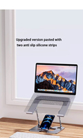Nouveau support d'ordinateur portable en alliage d'aluminium support augmentant la hauteur Dissipation thermique verticale bureau pliant Support suspendu réglable