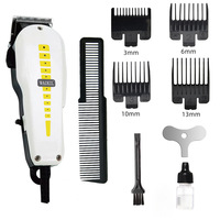 Machine de rasage de coupe professionnelle avec affichage numérique toilettage électrique sans fil pour hommes tondeuses à cheveux filaires EUplug