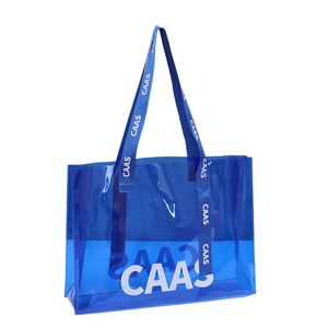 Trendy Colorful Holographic PVC Tote Bags, Stylish Clear Handbags for Women, Logo-printed Gift Bags - Product Image 5