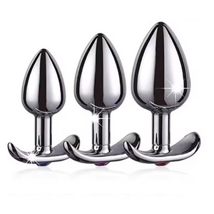 Tapón anal en forma de ancla, cuentas metálicas en la parte trasera, dominación anal gay, dilatador anal, juguete sexual - Product Image 3
