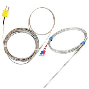 Termopar tipo HY K 1200 1300c INCONEL600 Sonda de sensor de temperatura de superaleación de vaina flexible BRS PT100 RTD - Product Image 1