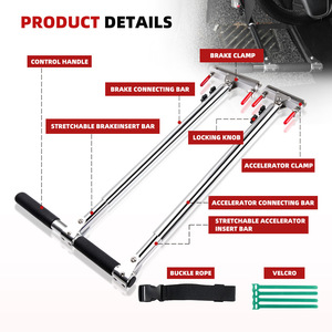 Portable <b>Hand</b> <b>Controlled</b> Driving Aid Aluminum Alloy For Disabled Drivers <b>Car</b> Modification Retrofit Upgrade - Product Image 2