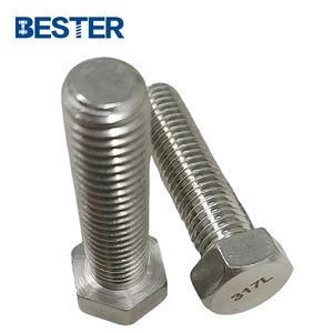 317 317L thép không gỉ Stud <span class=keywords><strong>Bolt</strong></span> đầy đủ một phần ren Hex đầu Hex bu lông - Product Image 6