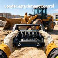 Control Remoto Hidráulico Inalámbrico de 6 Palancas Personalizable OEM, Controlador Industrial con Funciones de Canal Ajustables