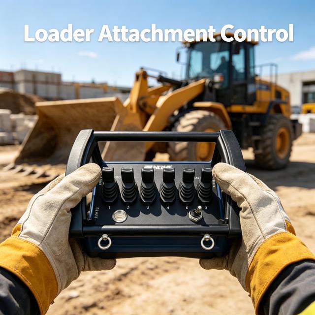 OEM Customizable 6-Joystick Wireless Hydraulic Remote Control Industrial Controller With Adjustable Channel Functions