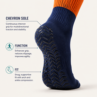 Chaussettes de football à semelle Chevron de marque privée pour les détaillants de football et les clubs, avec support d'approbation d'échantillons
