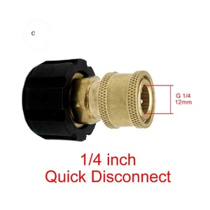 Adaptateur de raccord rapide M22 14 mâle vers 1/4" 3/8" pour nettoyeur haute pression de salle de bain, pistolet à eau haute pression, raccords de tuyaux - Product Image 5