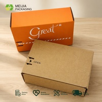 Boîte cadeau en carton ondulé couleur personnalisée pour vêtements et bijoux, avec fermeture éclair et bande déchirable, carton d'expédition gaufré mat