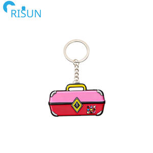 Venta caliente Fabricación <span class=keywords><strong>Maquillaje</strong></span> Lover Box Caboodle Llavero Diseño propio personalizado 6 colores Quirky <span class=keywords><strong>Caboodles</strong></span> Llaveros Llavero - Product Image 4