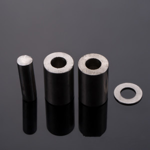 مفصلات أبواب حديثة قابلة للحام شديدة التحمل مع محامل كروية زنبركية وزوايا مستديرة 3.5 بوصة × بوصة فضي أسود من الفولاذ المقاوم للصدأ 304 - Product Image 6