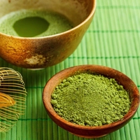 Échantillon gratuit Marque privée Thé vert biologique Matcha de cérémonie Thé vert en poudre saveur vanille Matcha