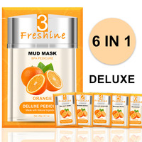 Boîte de pédicure de luxe jetable, pédicure spa coréenne OEM, kits 4 en 1, sac de pédicure, kit de spa pour les pieds, gommage au sel de la mer Morte, marque privée