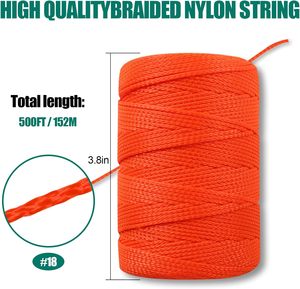 Cuerda Marina <span class=keywords><strong>de</strong></span> Nylon <span class=keywords><strong>de</strong></span> Doble Trenzado <span class=keywords><strong>de</strong></span> 2 mm, Resistente al Desgaste, Alta Elasticidad, para Amarre, Jardinería, Manualidades, Todas las Estaciones - Product Image 2