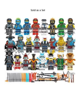 Set di Blocchi da Costruzione Ninja con Nya, Lord Garmadon, Mr. Skull, Wizard Moro, Chokun - 40 Pezzi in Plastica ABS, Gioco di Costruzione per Età 14+ - Product Image 3