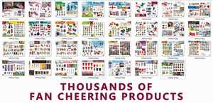 Kit de supporters de football - Ensemble cadeau d'accessoires de football avec drapeaux, écharpes et klaxons |   Souvenirs d'équipe pour les supporters - Product Image 3