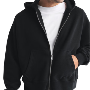 Custom Zipper Hoodie High Quality 100% Cotton <b>Coat</b> and Hoodie Custom Logo Men's Hoodies - Product Image 2