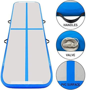 Fábrica logotipo personalizado tamaño grande PVC aire piso pista de aire 6m 8m 10m 12m 15M 20m pista de aire inflable gimnasia colchoneta - Product Image 6