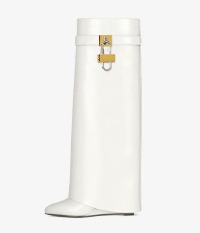 White leather all silver original label