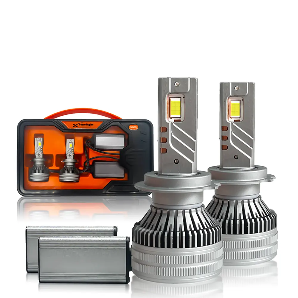 Factory cost LED car headlight bulbs illuminate 170W Three copper tube cooling h4 headlights at 300 meters