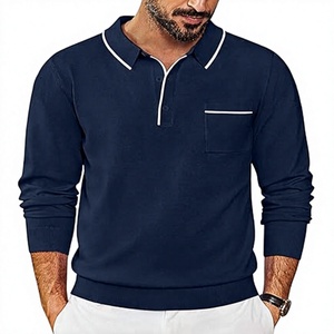 Camiseta de Punto de Manga Corta para Hombre, con Ribete en Contraste, Cuello Redondo, Bolsillo en el Pecho, Corte Ajustado, Ecológica, 100% Algodón, Estilo Casual Elegante y Ligero - Product Image 1