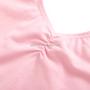 B8001 Venta al por mayor Baile Algodón Manga corta Leotardo Falda de gasa Vestidos de <span class=keywords><strong>Ballet</strong></span> para niñas - Product Image 5