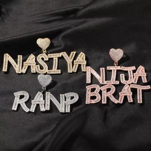 Collar con Colgante de <span class=keywords><strong>Letra</strong></span> Única del Alfabeto, Estilo Cursivo, con Incrustaciones de Circonitas, Diseño de Corazón - Product Image 4