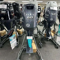 Motor fueraborda Yamaha de 60 HP, 4 tiempos, eje de 20 pulgadas, arranque eléctrico, control remoto