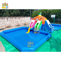 Toboggan commercial WODI en PVC de 0,55 mm avec château gonflable détachable pour enfants et adultes, qualité professionnelle WODI pour la location